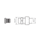 POLETTI Adapter M24-19/Pex 16x2 - do dekoracyjnych zaworów grzejnikowych
